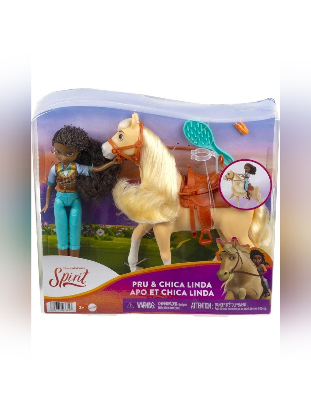 Mattel Spirit Untamed Doll & Toy Horse Set, 7-inch